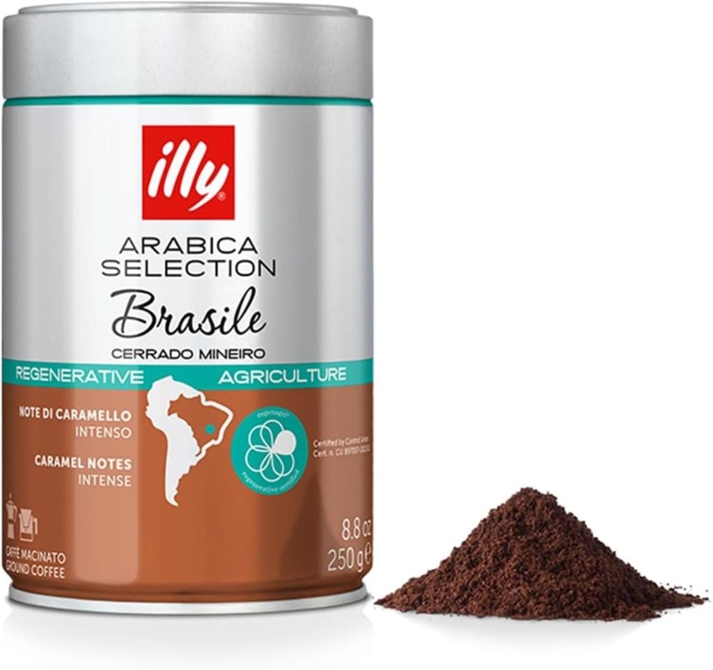 Pack de 2 latas de café illy Brasil Cerrado Mineiro – Sabor intenso