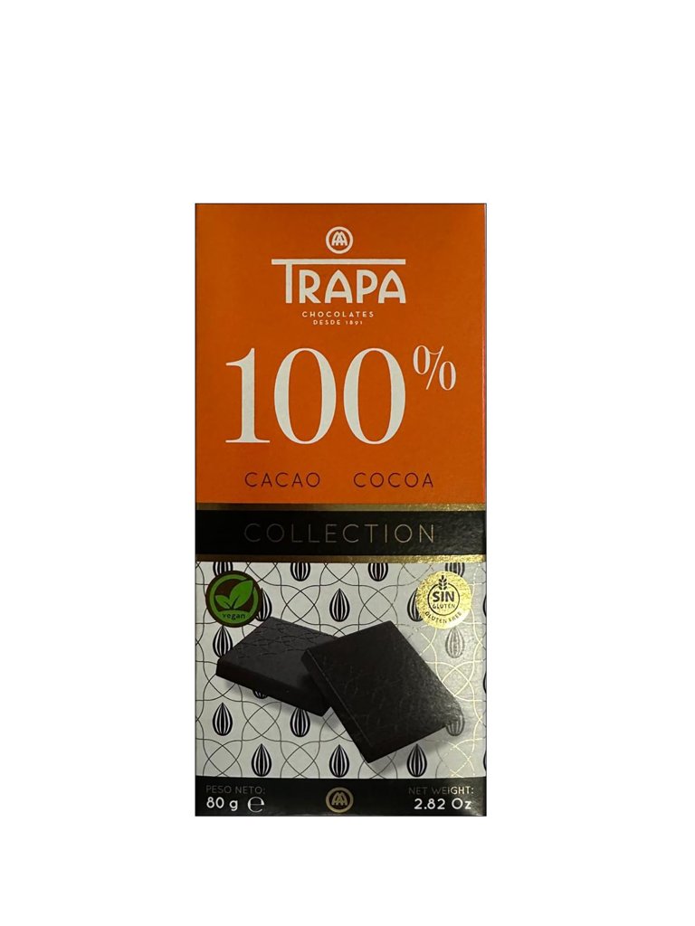 Pack de 2 tabletas de chocolate negro 100% cacao – Sin gluten