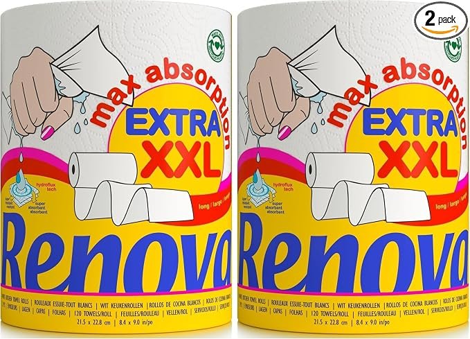 Rollo cocina XXL Renova extra absorcion 2 unidades