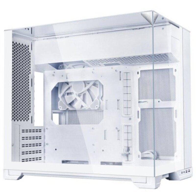 Caja Lian Li O11 Vision‑M blanca: estilo y ventilación premium