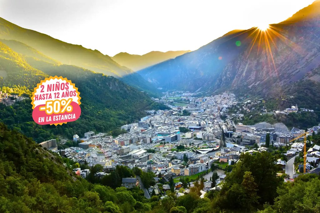 Escapada a Andorra: Hotel 3★ con media pensión y 50% de descuento en niños
