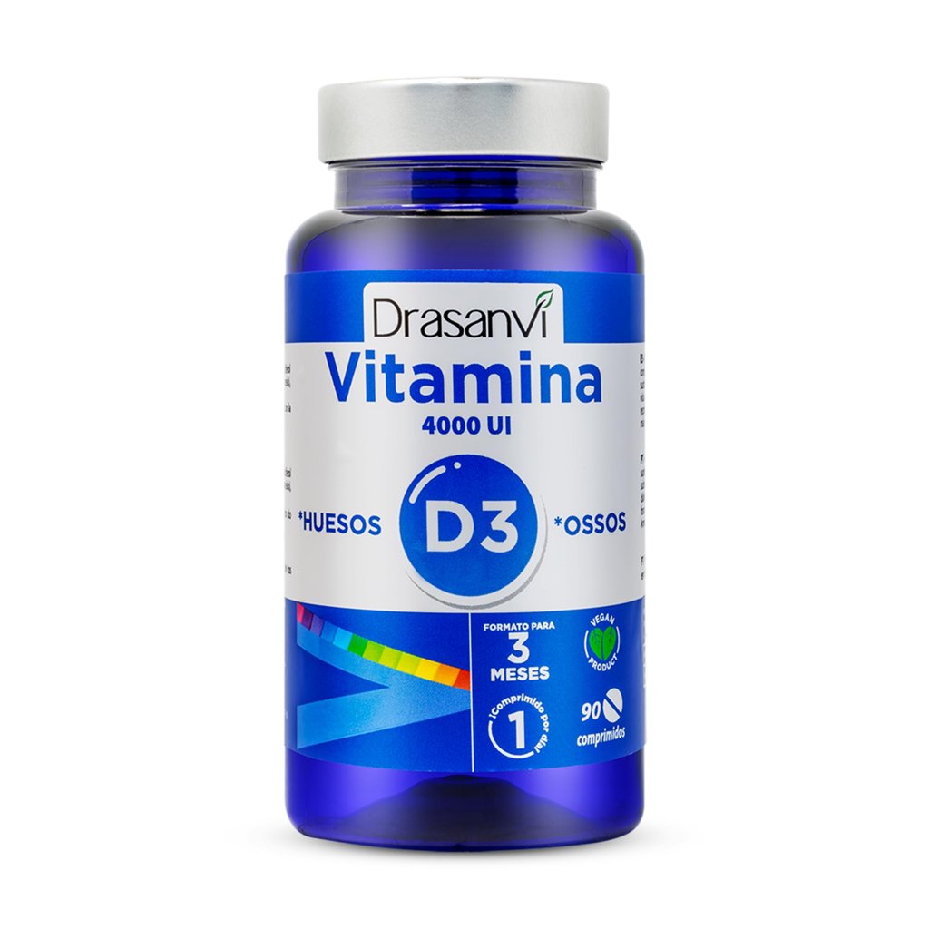 Vitamina D3 4000 UI vegana – 90 comprimidos diarios