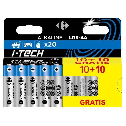 Pack de 40 pilas AA/AAA: energía duradera para tus dispositivos