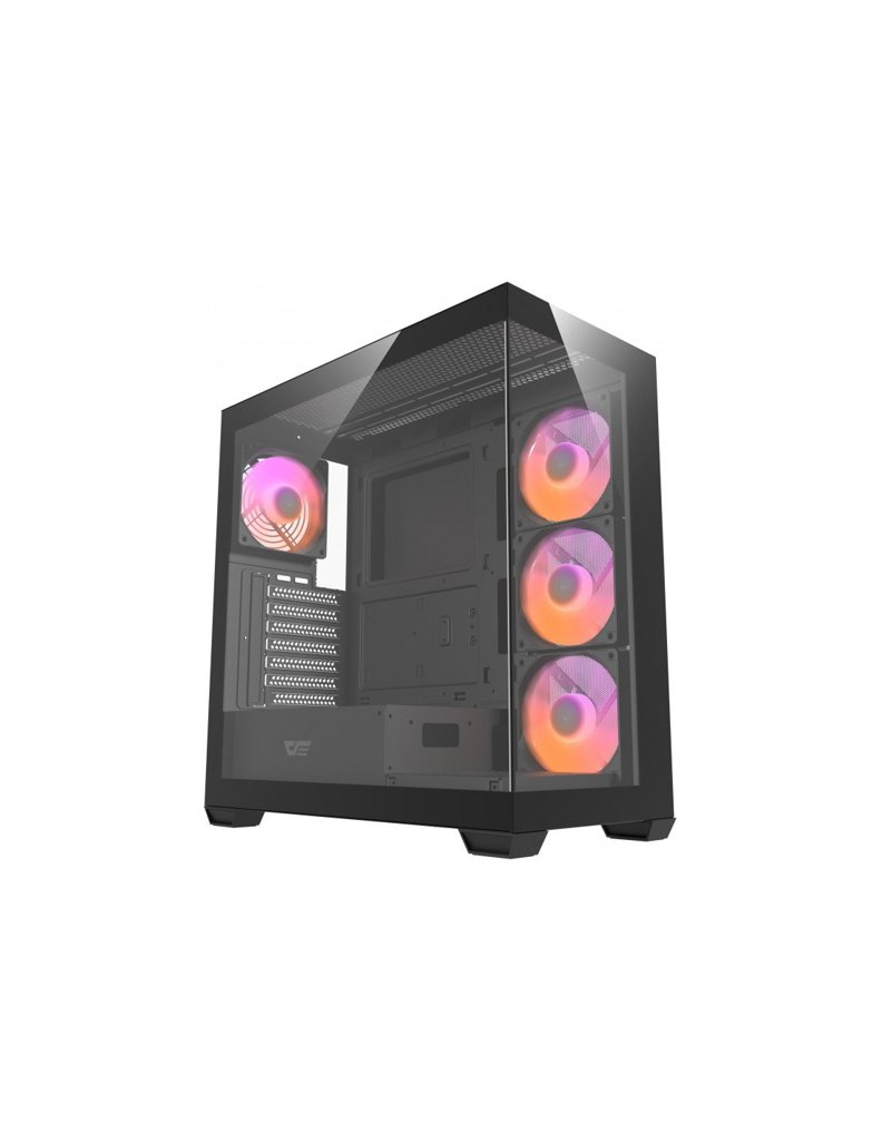 Caja ATX darkFlash DS900 con 4 ventiladores aRGB y cristal templado