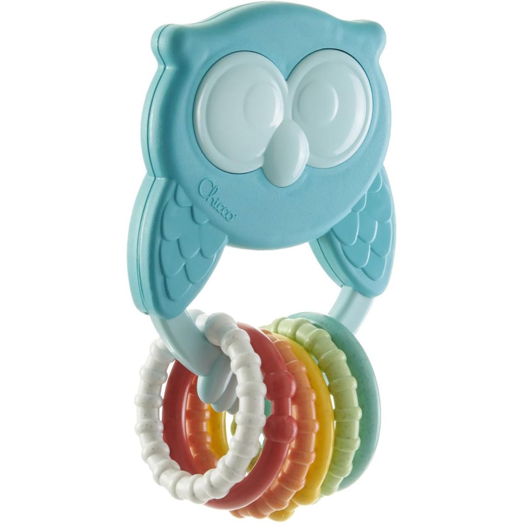 Sonajero Búho ECO+ de Chicco, mordedor y estímulo sensorial