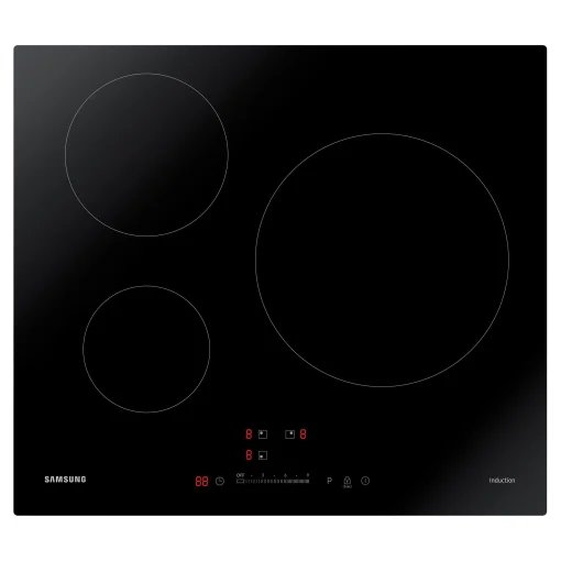 Placa de inducción Samsung 59 cm, 7200 W y 3 zonas de cocción