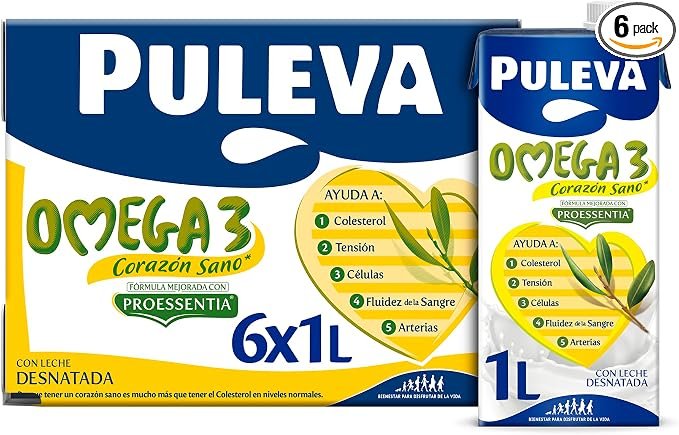 Ahorra 50% en Puleva Omega‑3 Original – 6 L en caja