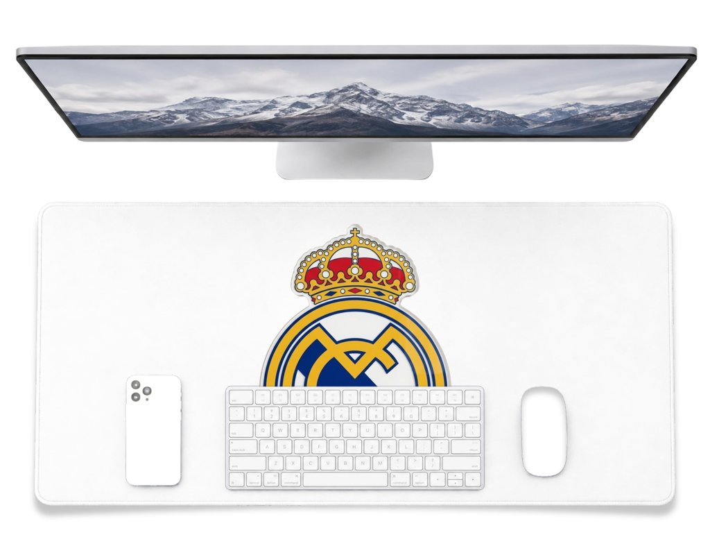 Alfombrilla XXL oficial del Real Madrid para tu escritorio