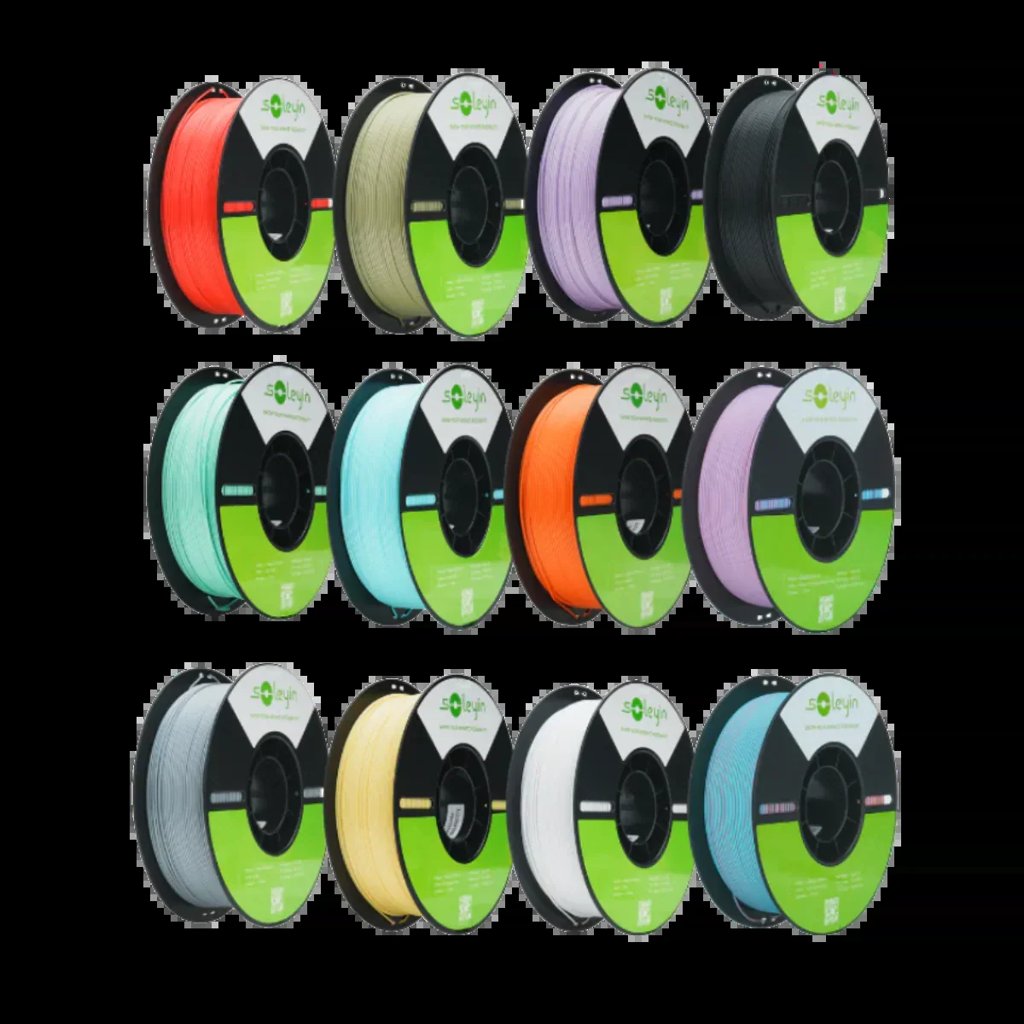 12 kg de filamento PLA Ultra Soleyin – colores sorpresa