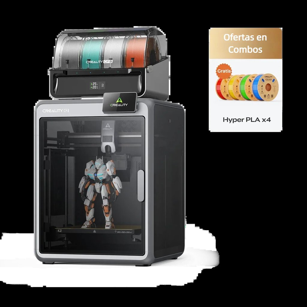 Pack Creality K2 Combo con 2 rollos de PLA gratis