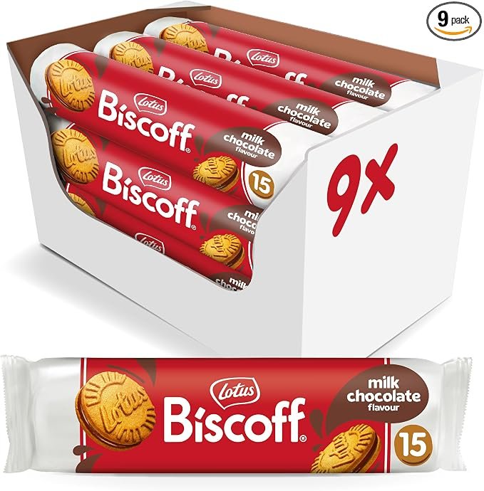 Lotus Biscoff: Galletas Rellenas de Chocolate 9x150g con 20% de descuento