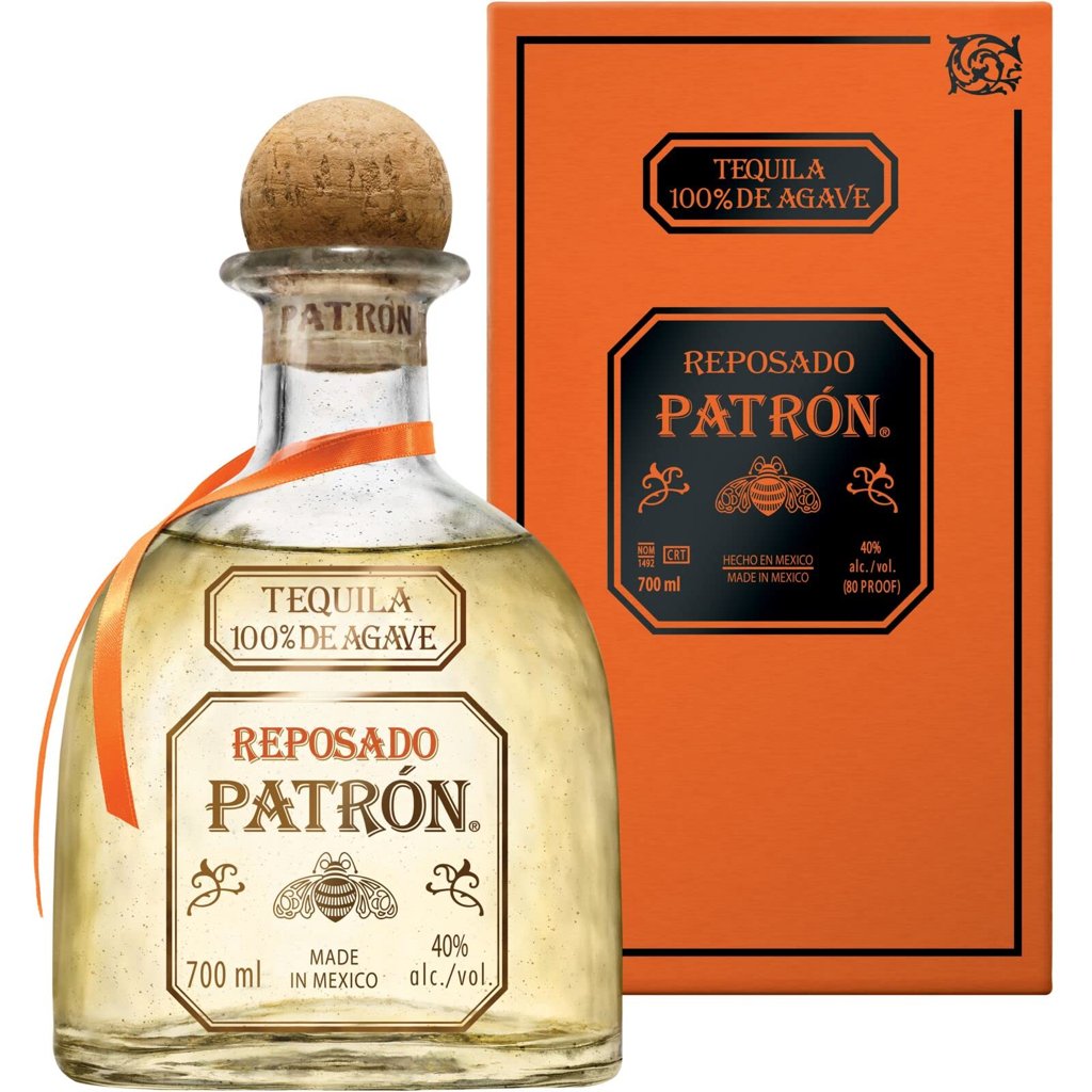 Tequila Premium Reposado PATRÓN en elegante caja regalo