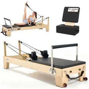Máquina de Pilates reformadora con doble resistencia y cajón