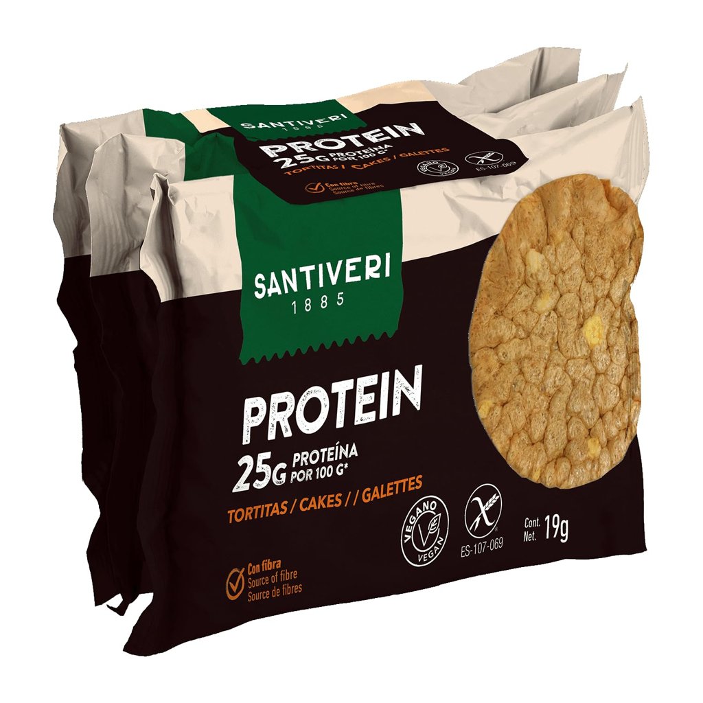 Snack proteico vegano Santiveri: 25 g de proteína y fibra