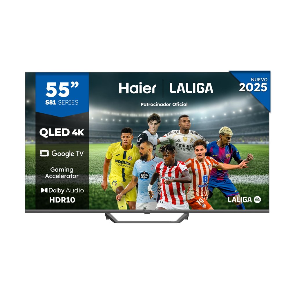 TV QLED 4K de 55'' con Google TV y sonido Dolby