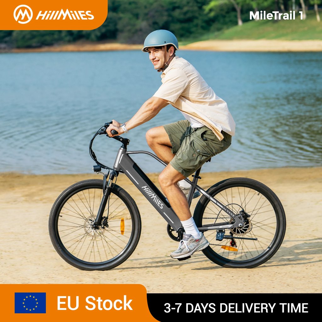 Bicicleta eléctrica de montaña HillMiles MileTrail 250W con gran descuento