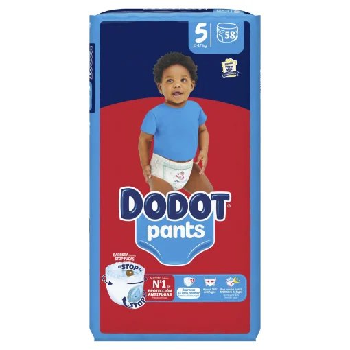 Pack de 174 pañales Dodot Pants talla 5 a precio irresistible