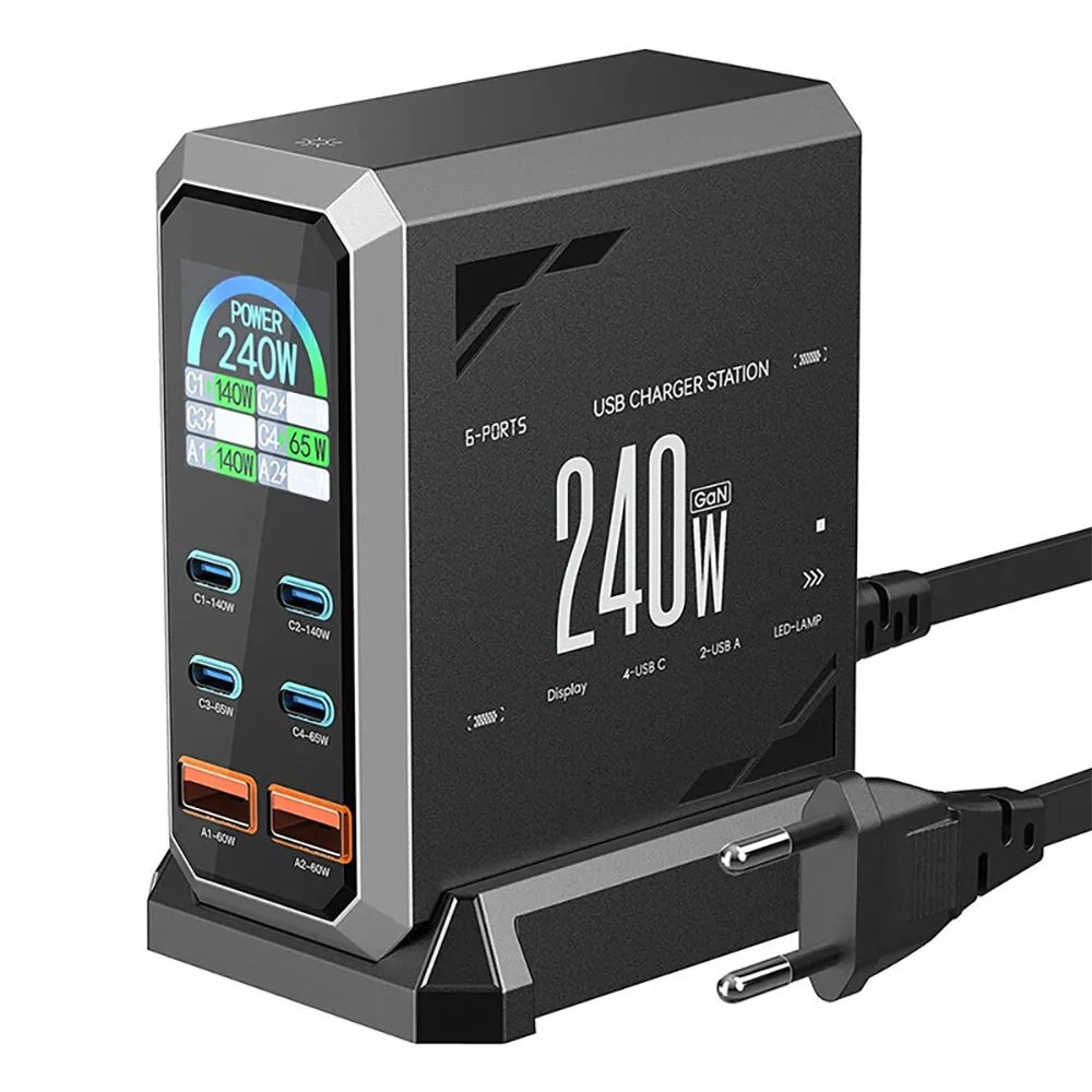 Cargador USB 6 en 1