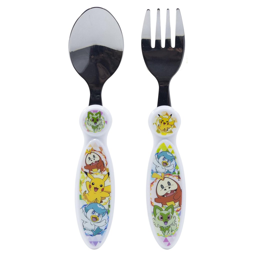 Set de cubiertos infantiles Pokémon: cuchara y tenedor