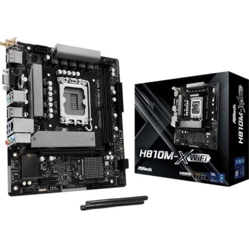 Placa base ASRock H810M‑X con Wi‑Fi y DDR5 a precio imbatible