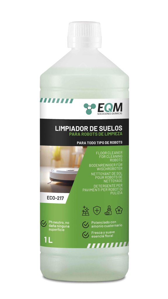 Limpieza impecable con EQM ECO‑217, aroma floral y pH neutro