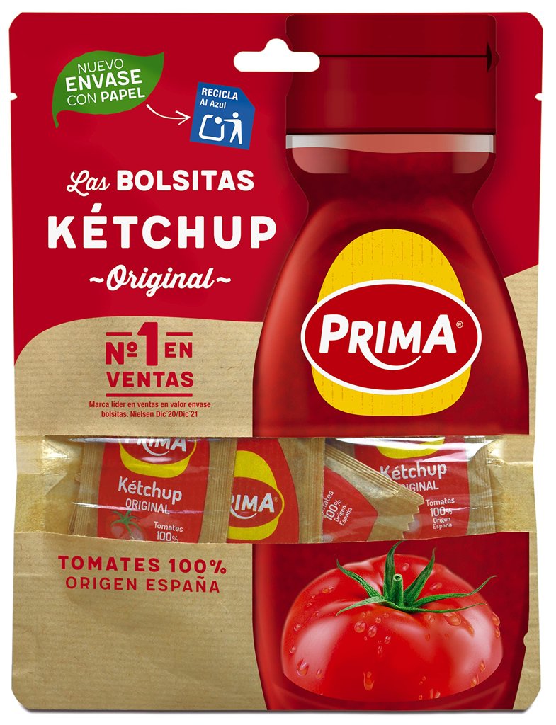 Ketchup en monodosis Prima: sabor auténtico español