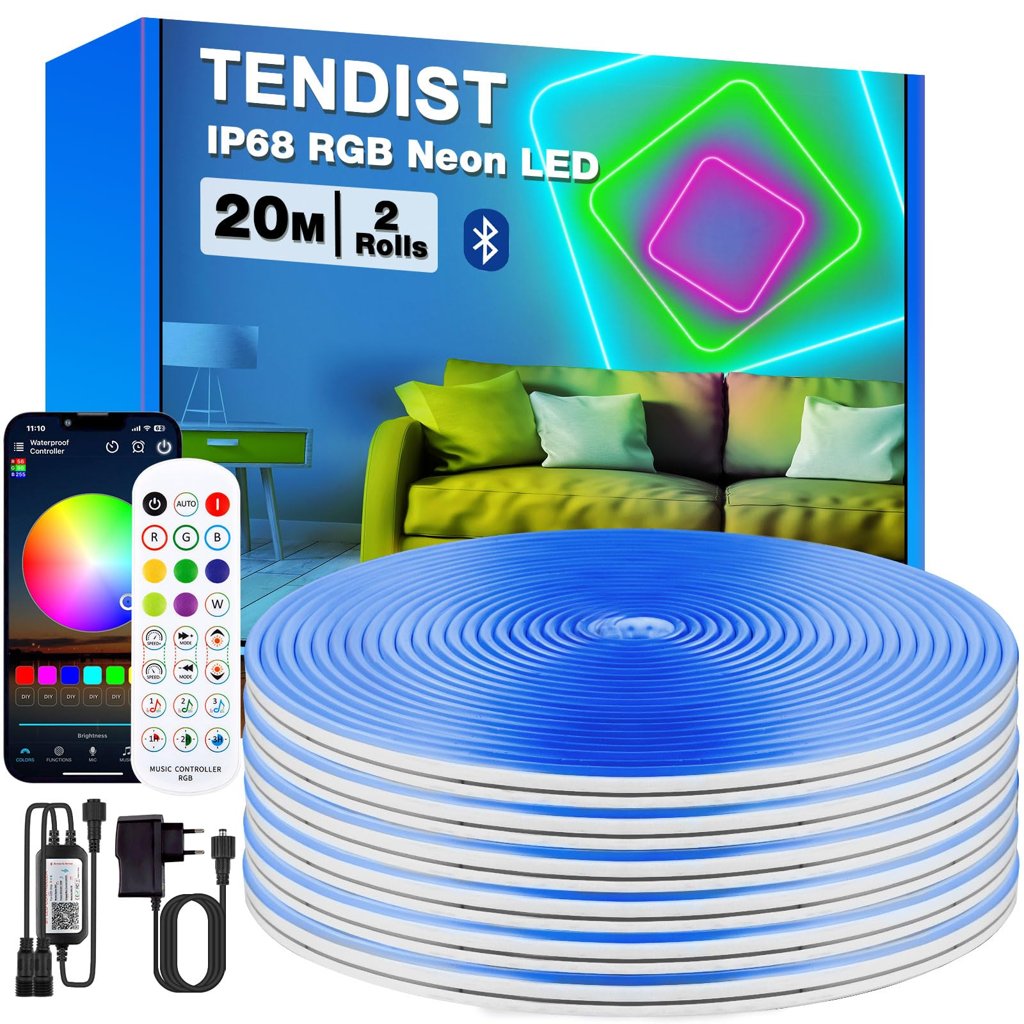 Ilumina tu jardín con la tira LED RGB Neon 24V y control Bluetooth
