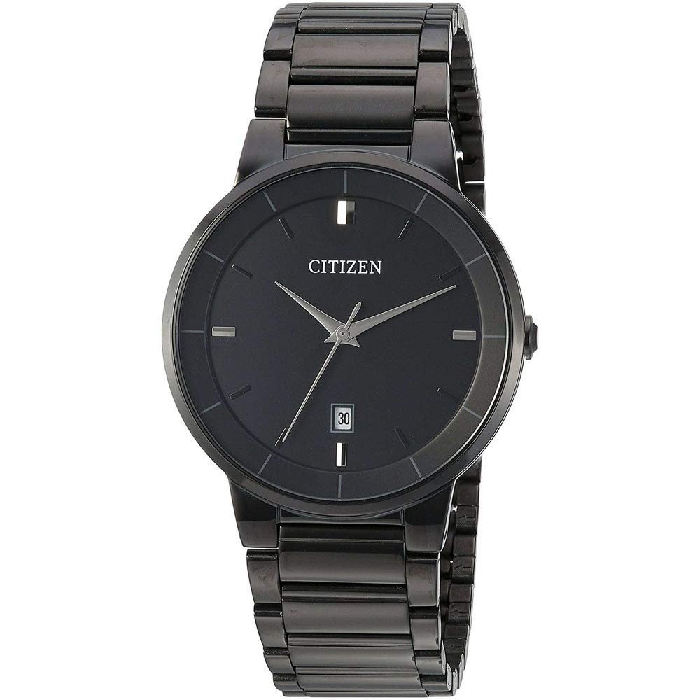 Reloj Citizen negro con acabado iónico a precio rebajado