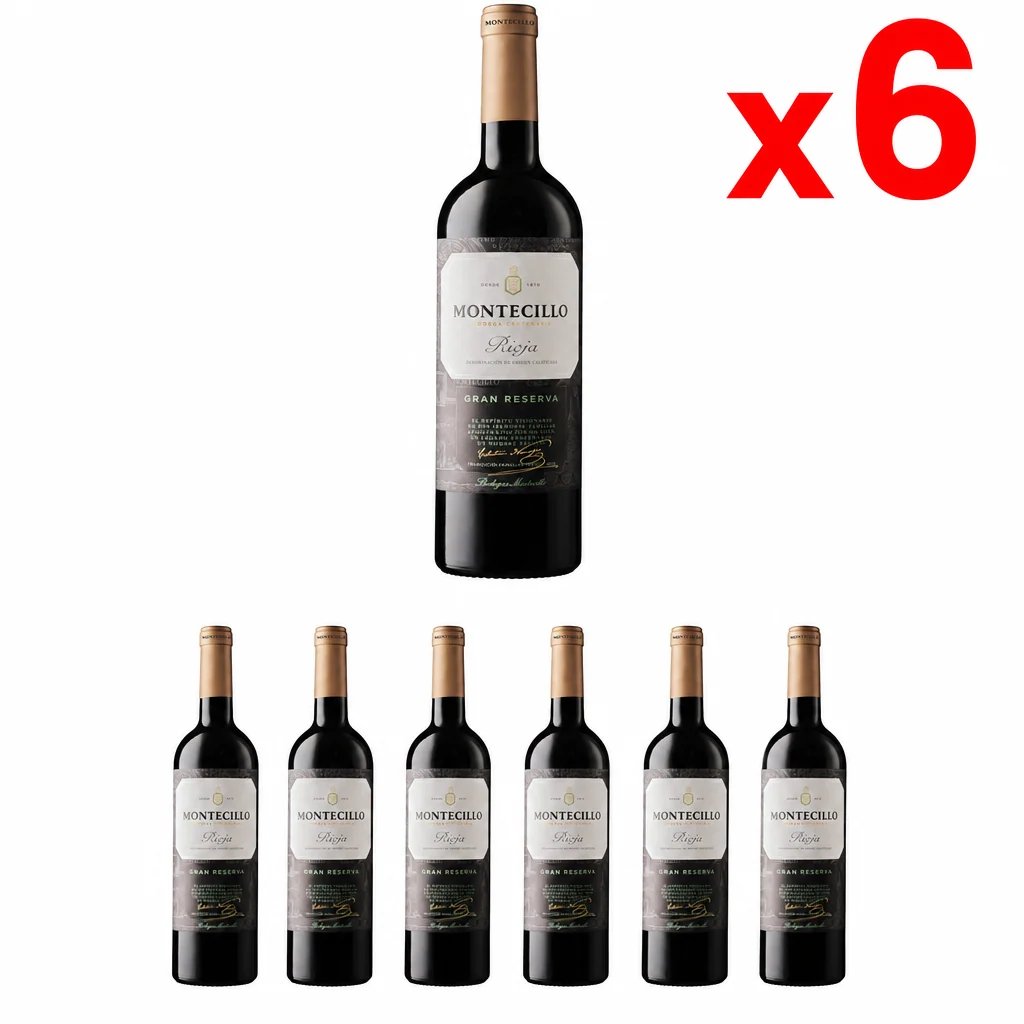 Pack de 6 botellas Montecillo Gran Reserva 2017 a precio de outlet