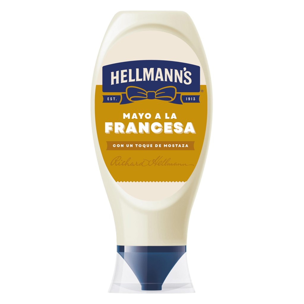 Mayonesa Hellmann's estilo francés 430 ml – Antigoteo y sin gluten