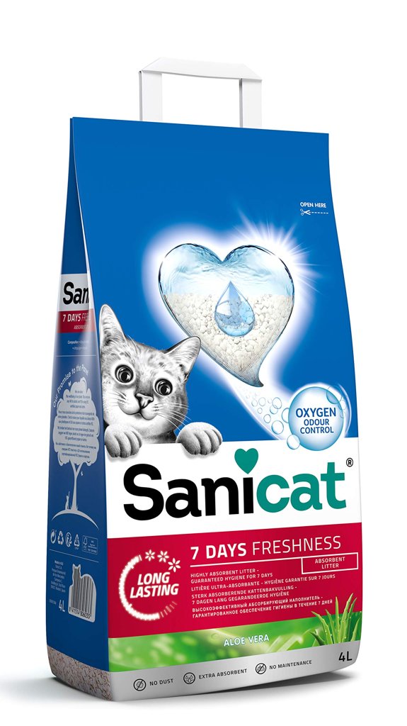 Arena Sanicat Classic con Aloe Vera – Olor bajo y absorción rápida