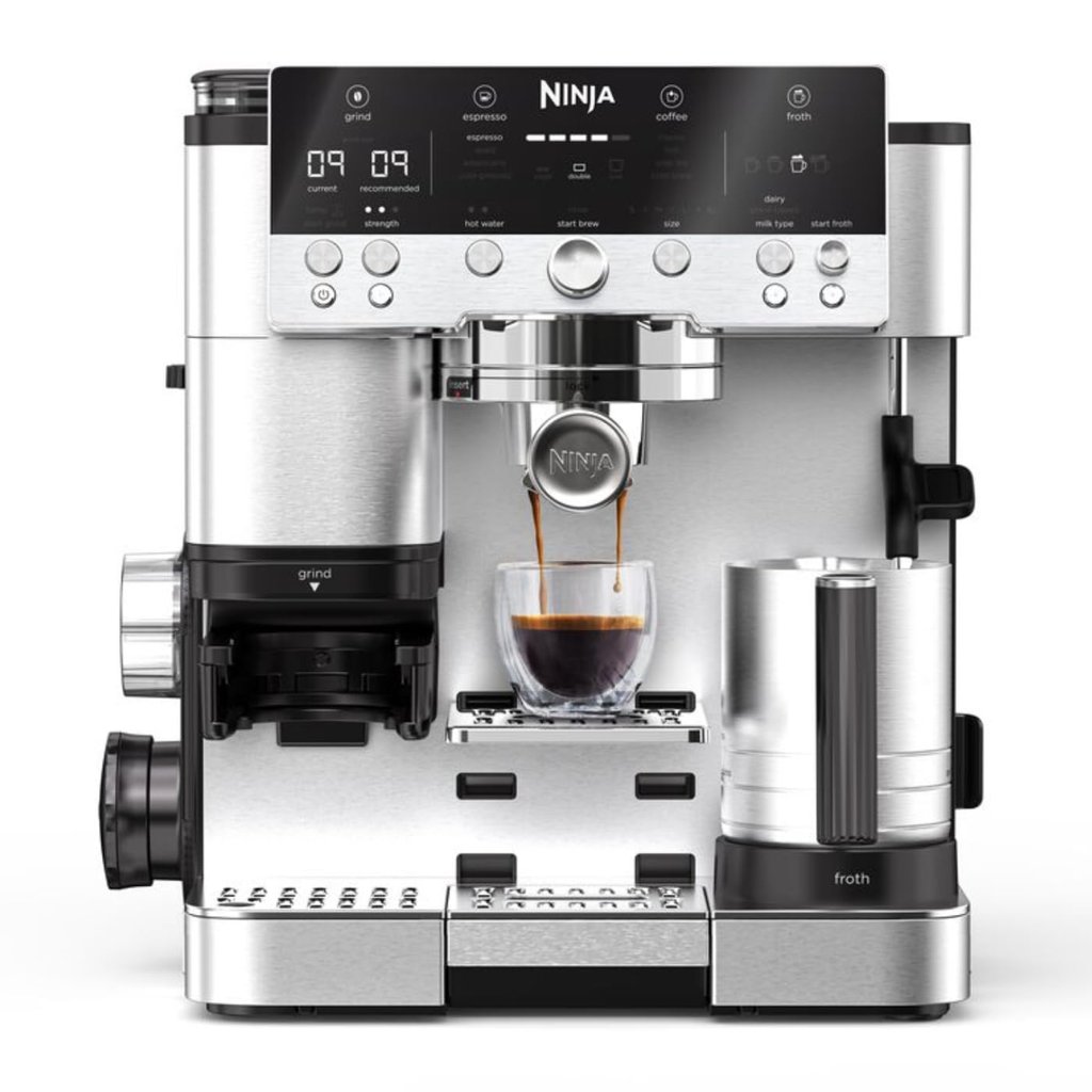 Ninja Luxe Premier: la cafetera 3 en 1 que muele, exprime y espuma