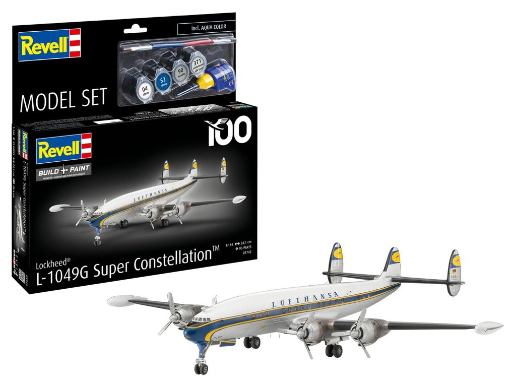 Maqueta Revell Super Constellation LUF 1:144: Construye y pinta tu avión