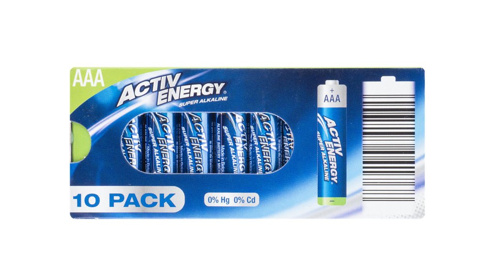 PAck Pilas alcalinas AAA/AA ACTIV ENERGY (10 Unidades) / Powerbank solar 2 en 1 CASALUX, 10.000 mA / Foco de t