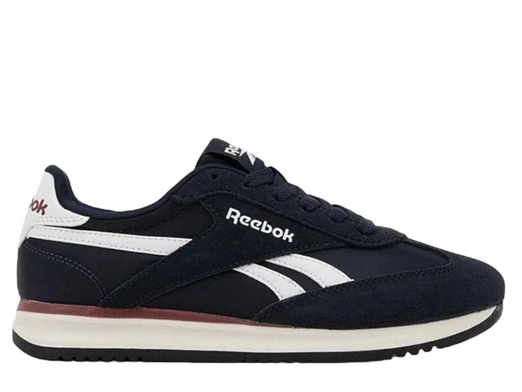 Reebok World 70 Rewind Run: Zapatillas unisex estilo retro en navy, blanco y rojo