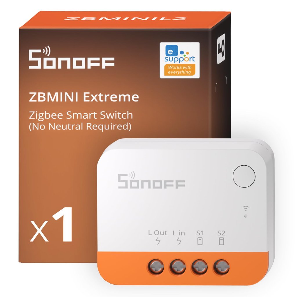 Controla la luz sin neutro con el mini interruptor Zigbee de SONOFF
