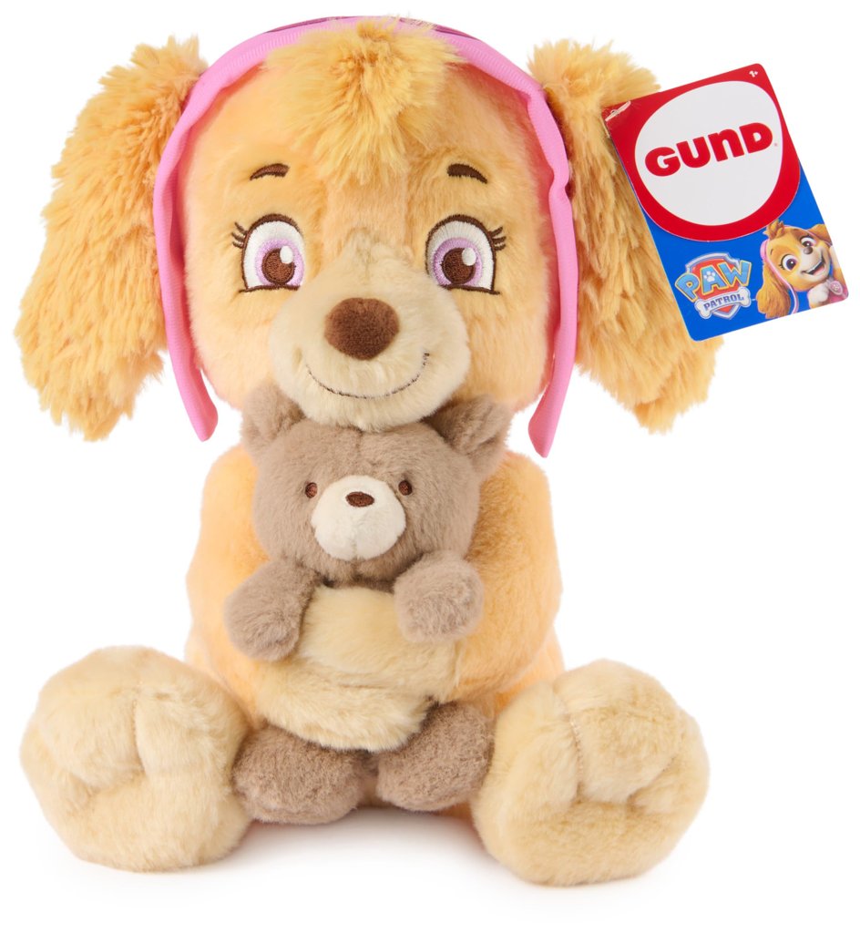 Peluche GUND de Skye de Patrulla Canina con osito (25 cm)