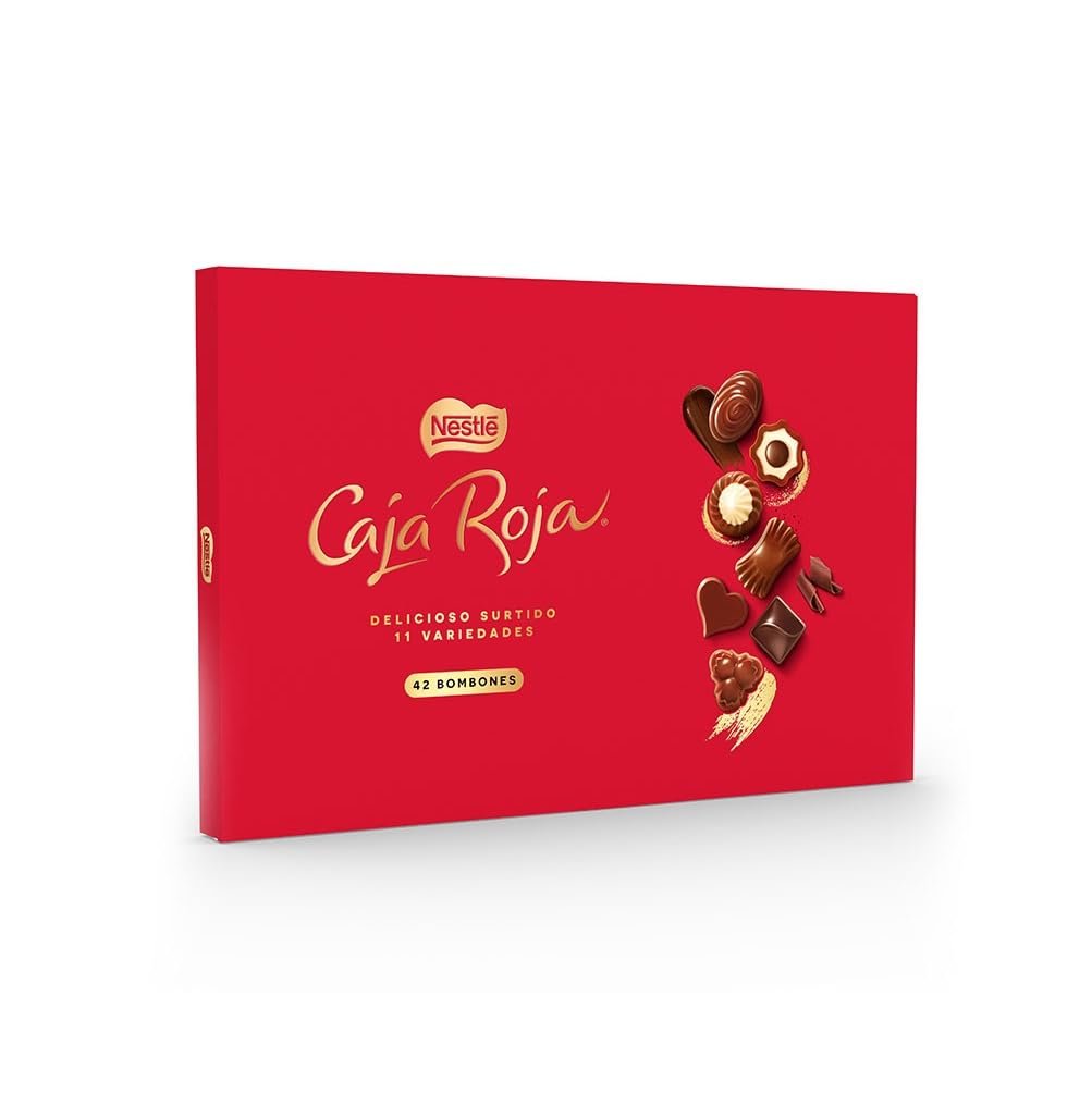 Caja roja de bombones Netlé: el dulce regalo que conquista