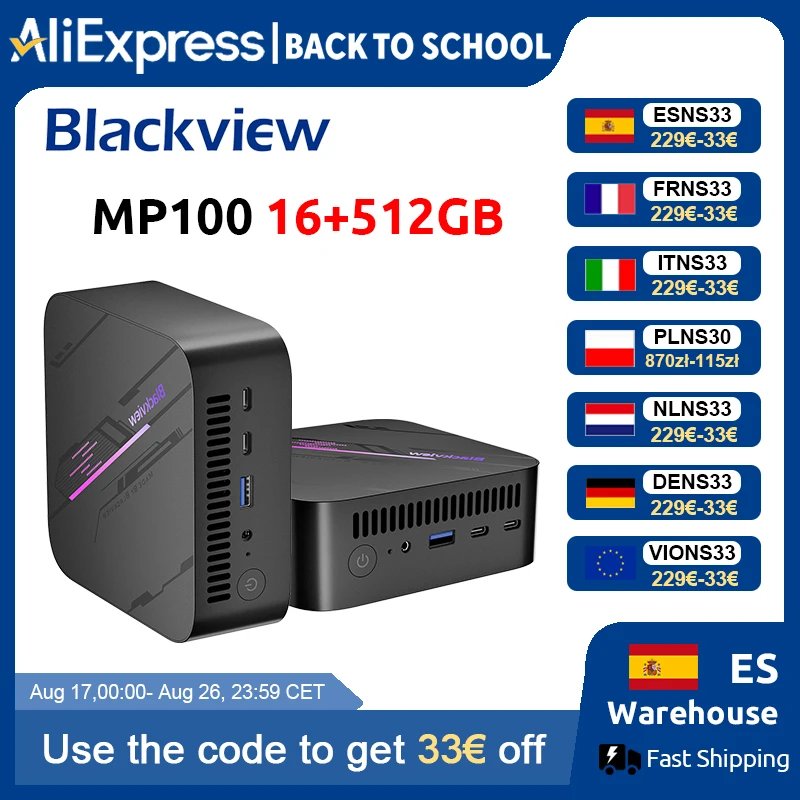 Mini PC Blackview MP100 con Ryzen 5 y 16GB RAM a buen precio