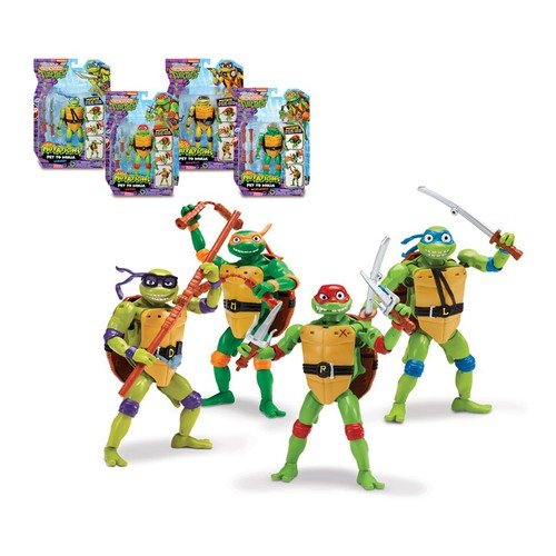 Figuras transformables Tortugas Nija: diversión en 3D
