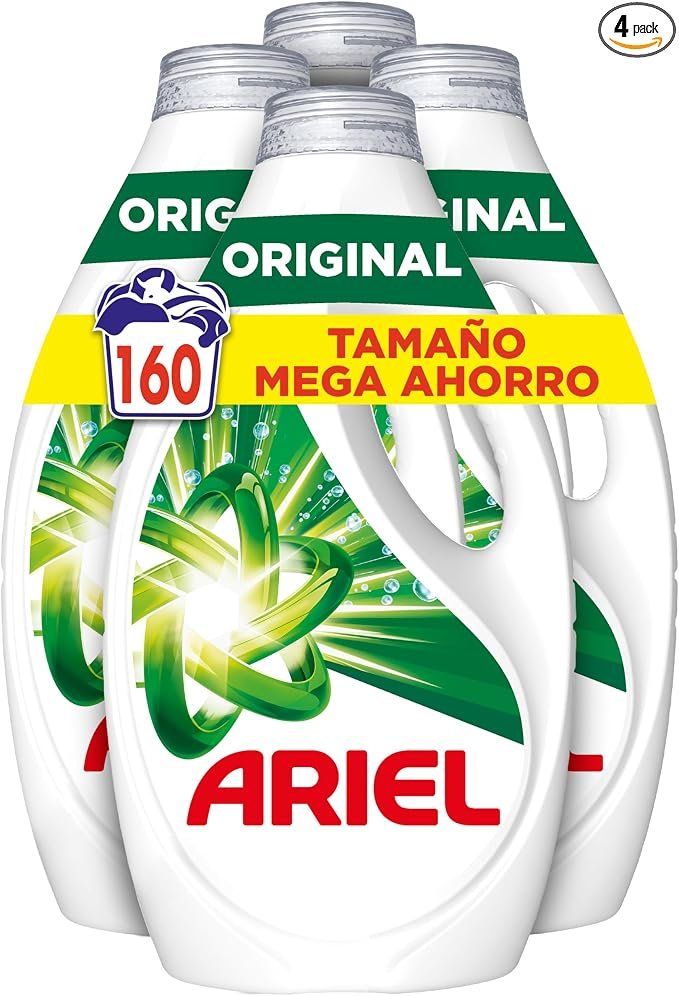 Ariel Detergente Líquido para Lavadora Original, Pack 4x40 Lavados