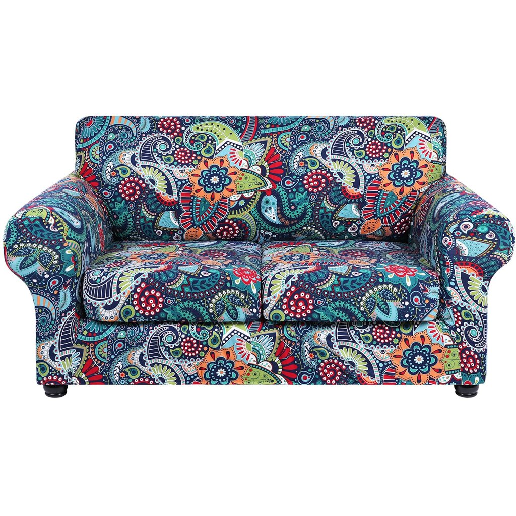 Renueva tu salón con la funda floral elástica para sofá (4 piezas)