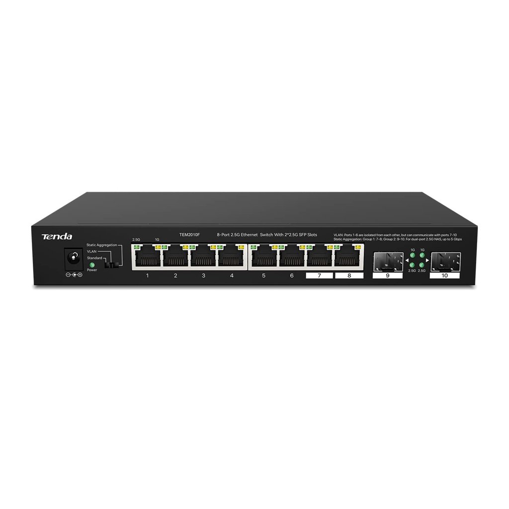Switch Ethernet 10 puertos 2.5G