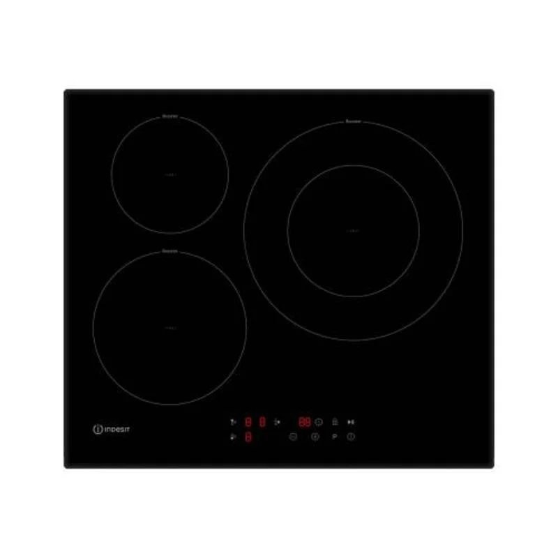 Indesit VIA 630 S C: placa de inducción de 3 zonas con control táctil