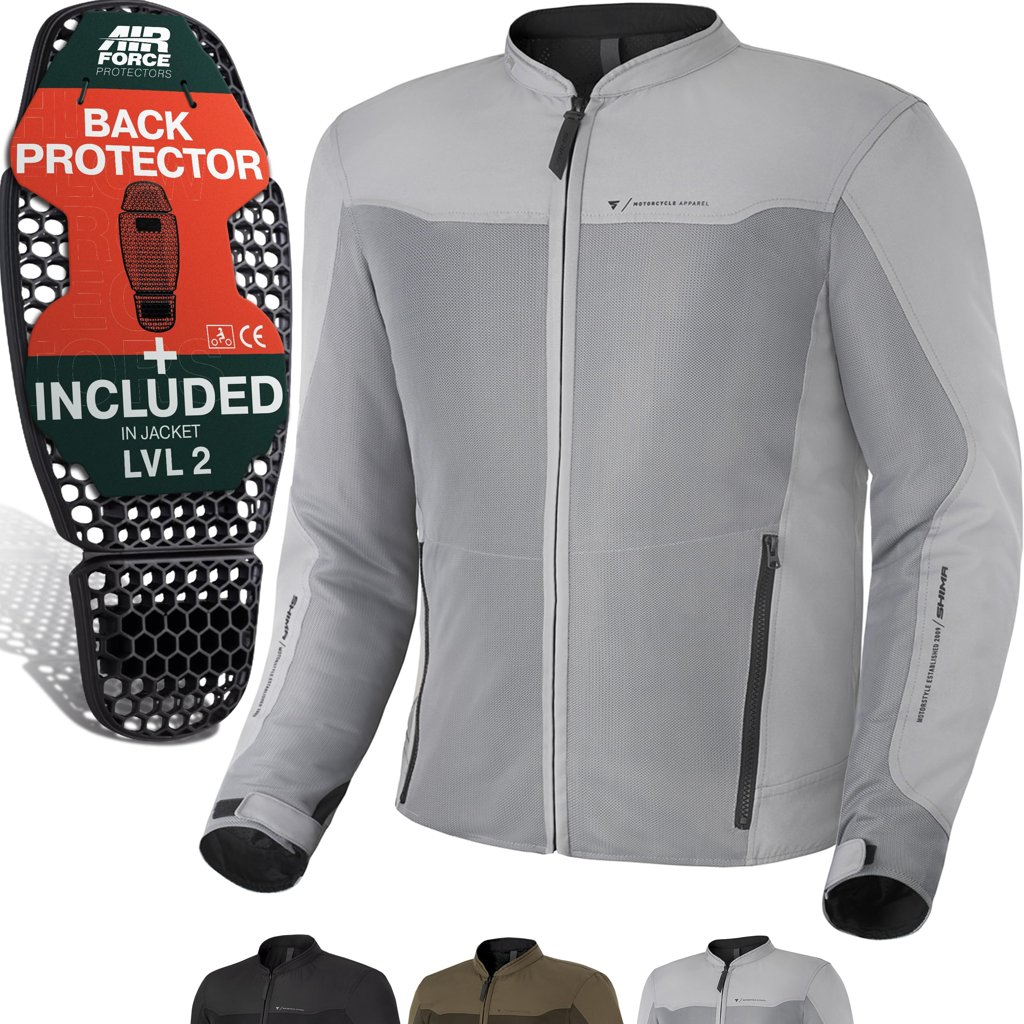 Chaqueta SHIMA Openair para moto con protector de espalda