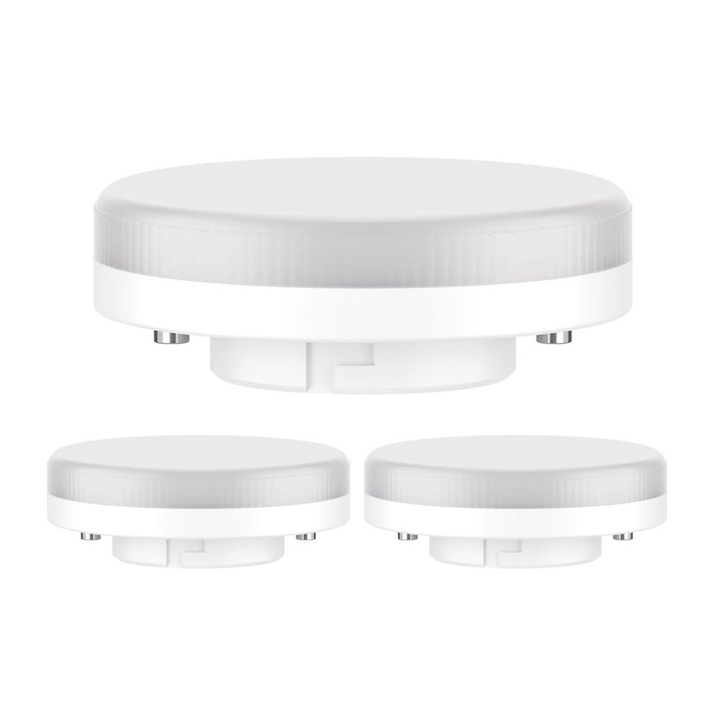Pack de 3 bombillas LED GX53 4W, luz blanca neutra