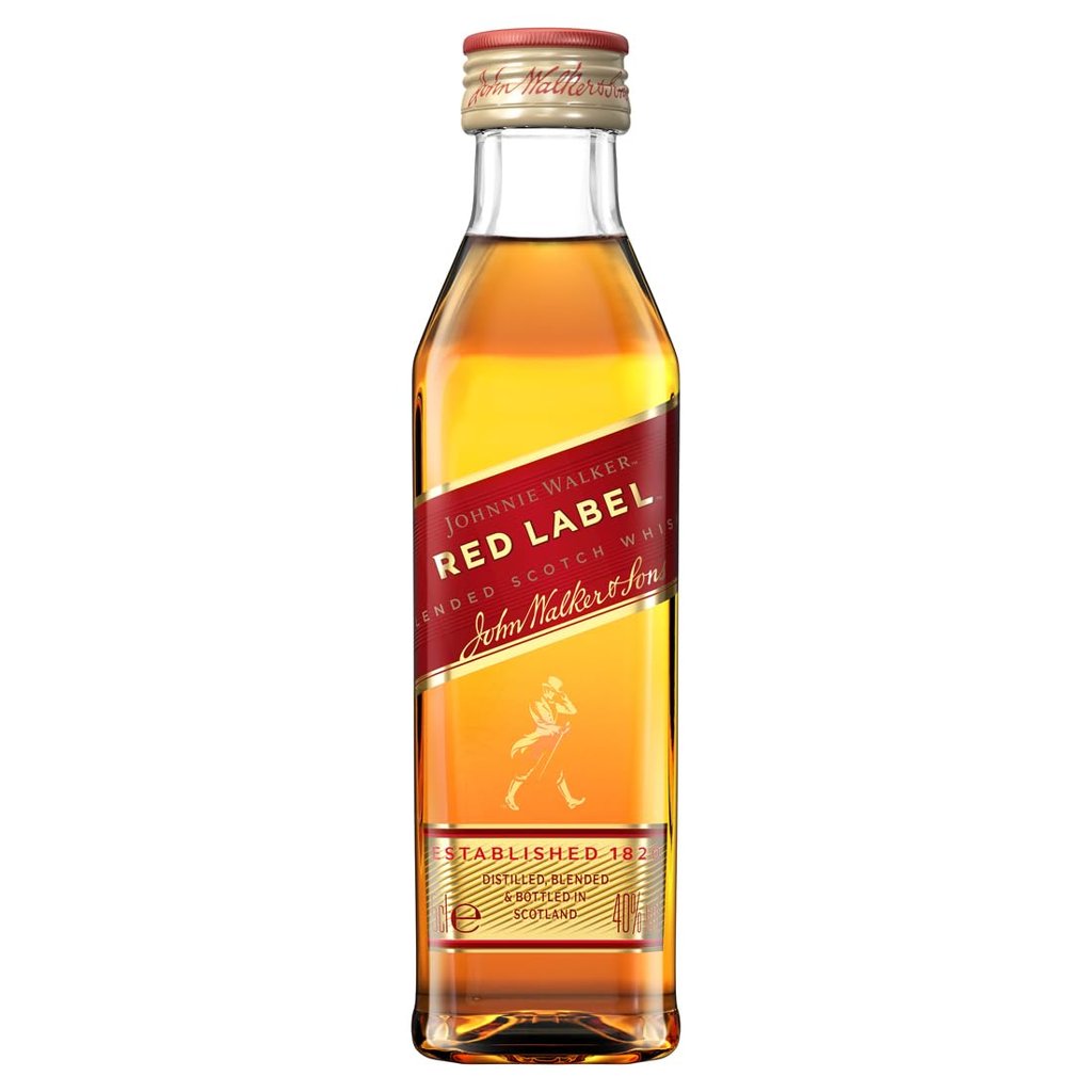 Pack de 12 botellas de Johnnie Walker Red Label 5 cl