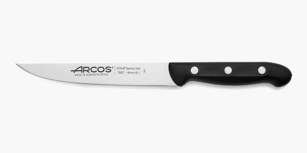 Cuchillo Arcos negro de 15 cm: corta con estilo