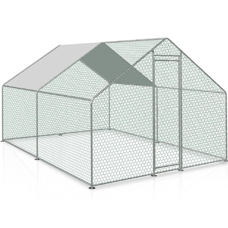 Gallinero prefabricado de 9 m² en acero galvanizado – fácil montaje