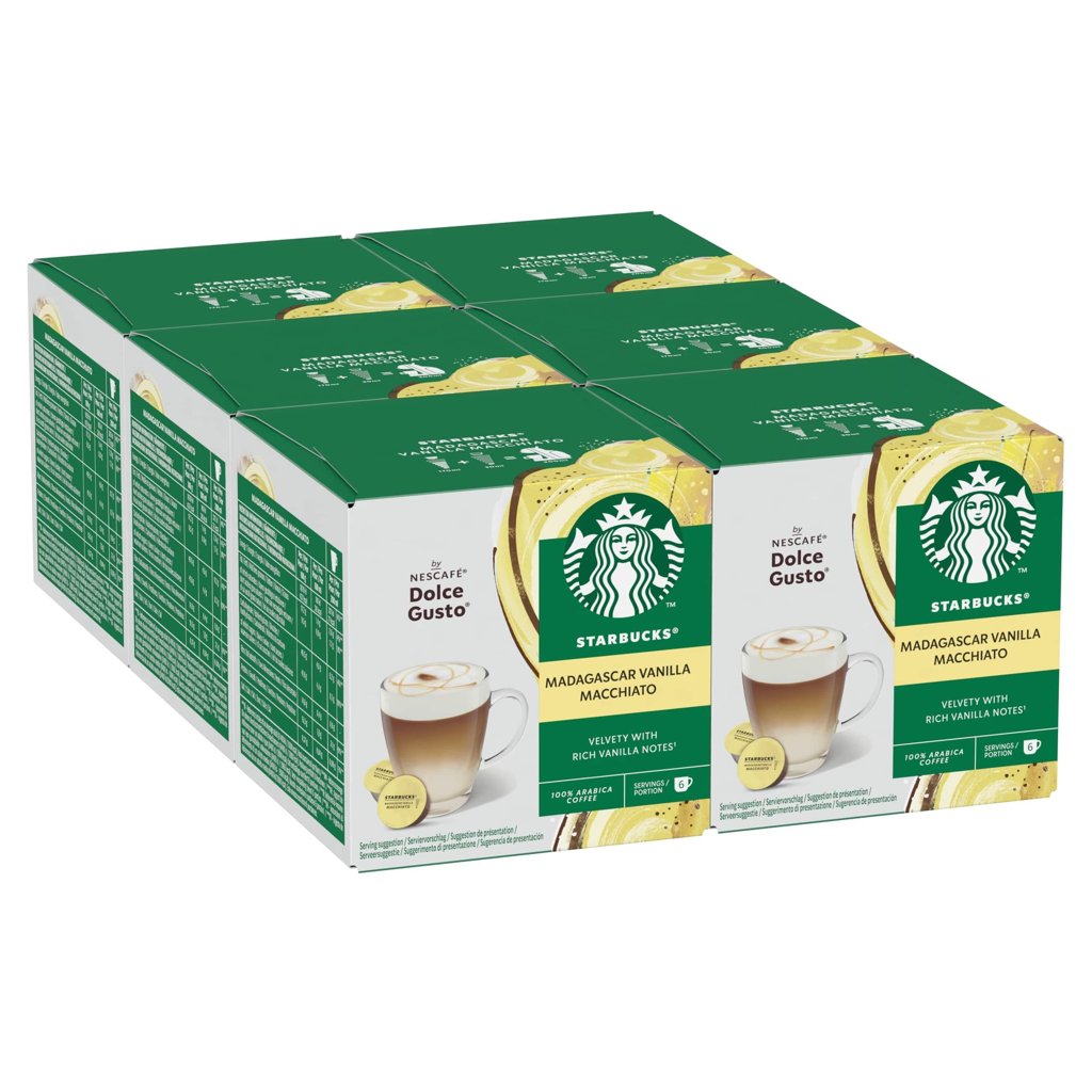 Pack 6x12 cápsulas Starbucks Vanilla Macchiato al 84%